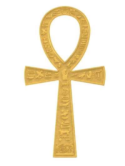 Gold Ankh symbol